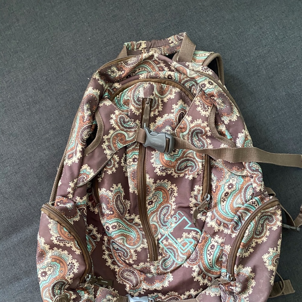 Burton day pack, beautiful paisley pattern